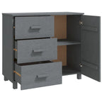 vidaXL Buffet de cuisine avec rangement en pin massif HAMAR - 90x40x80 cm