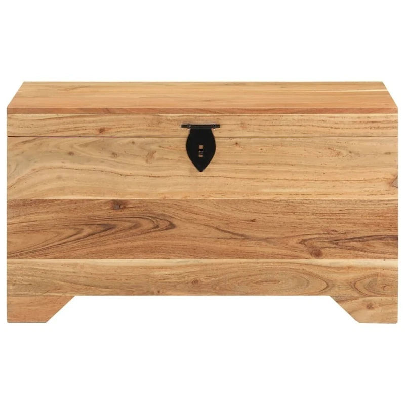 vidaXL Coffre de Rangement en Bois d'Acacia Massif - 73 x 39 x 41 cm