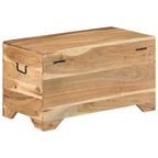 vidaXL Coffre de Rangement en Bois d'Acacia Massif - 73 x 39 x 41 cm