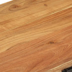 vidaXL Coffre de Rangement en Bois d'Acacia Massif - 73 x 39 x 41 cm