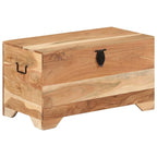 vidaXL Coffre de Rangement en Bois d'Acacia Massif - 73 x 39 x 41 cm