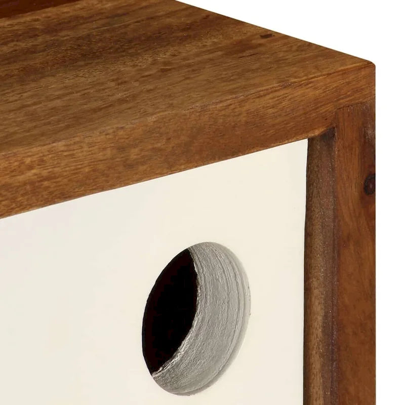 vidaXL Buffet Bois de Sesham Massif 46,5x11,8x26