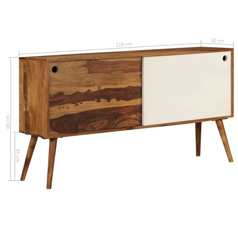 vidaXL Buffet Bois de Sesham Massif 46,5x11,8x26
