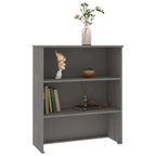 vidaXL Dessus d'armoire pour buffet haut avec étagères HAMAR Pin massif – 33,5x13,8x39,4
