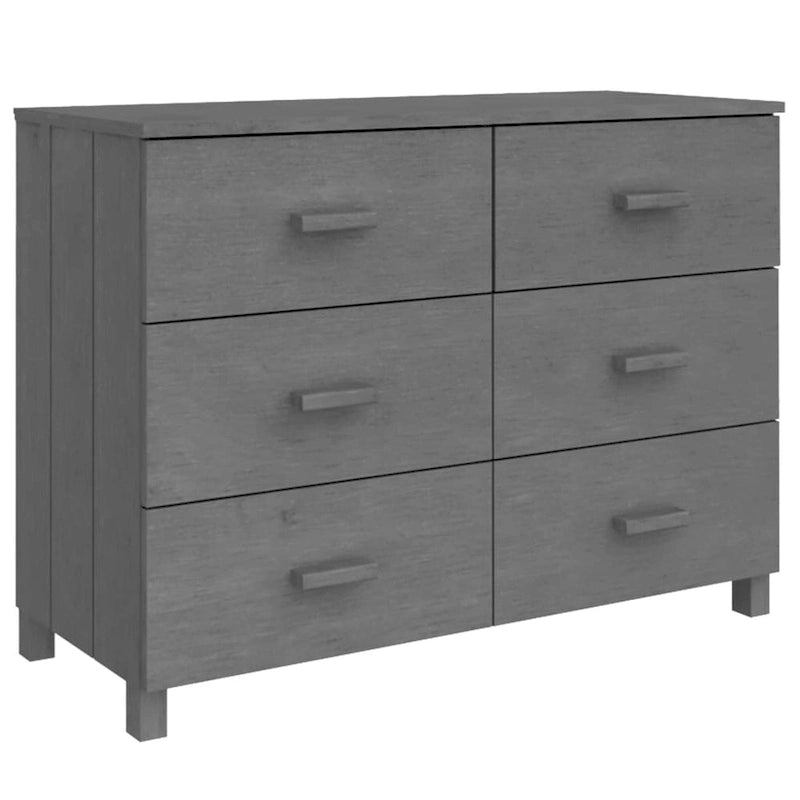 vidaXL Buffet Armoire Console avec Rangement HAMAR Bois de Pin Massif - 44,5x15,7x31,5