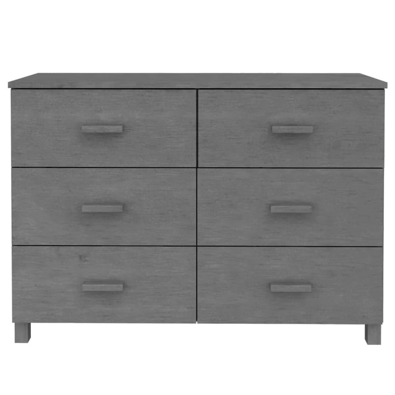 vidaXL Buffet Armoire Console avec Rangement HAMAR Bois de Pin Massif - 44,5x15,7x31,5