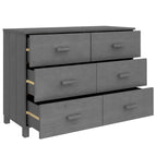 vidaXL Buffet Armoire Console avec Rangement HAMAR Bois de Pin Massif - 44,5x15,7x31,5