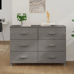 vidaXL Buffet Armoire Console avec Rangement HAMAR Bois de Pin Massif - 44,5x15,7x31,5