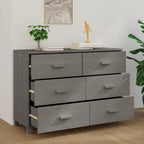 vidaXL Buffet Armoire Console avec Rangement HAMAR Bois de Pin Massif - 44,5x15,7x31,5
