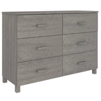 vidaXL Buffet Armoire Console avec Rangement HAMAR Bois de Pin Massif - 44,5x15,7x31,5