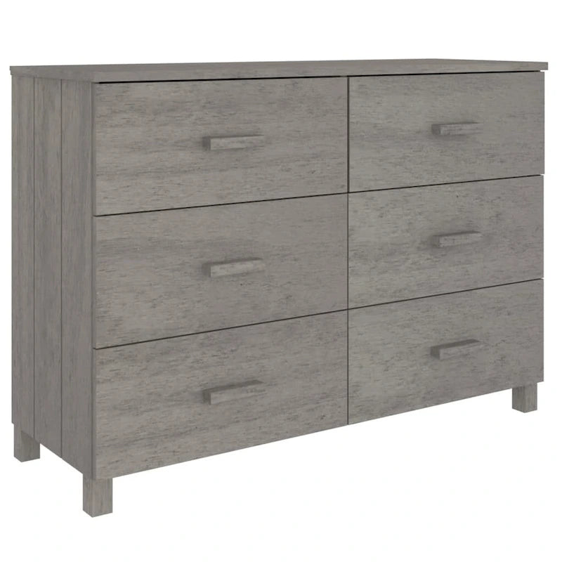 vidaXL Buffet Armoire Console avec Rangement HAMAR Bois de Pin Massif - 44,5x15,7x31,5