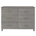 vidaXL Buffet Armoire Console avec Rangement HAMAR Bois de Pin Massif - 44,5x15,7x31,5