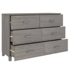 vidaXL Buffet Armoire Console avec Rangement HAMAR Bois de Pin Massif - 44,5x15,7x31,5