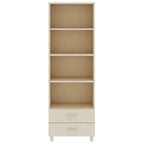 vidaXL Bibliothèque Armoire d'entrée avec rangement HAMAR Bois de pin massif - 60x35x180 cm
