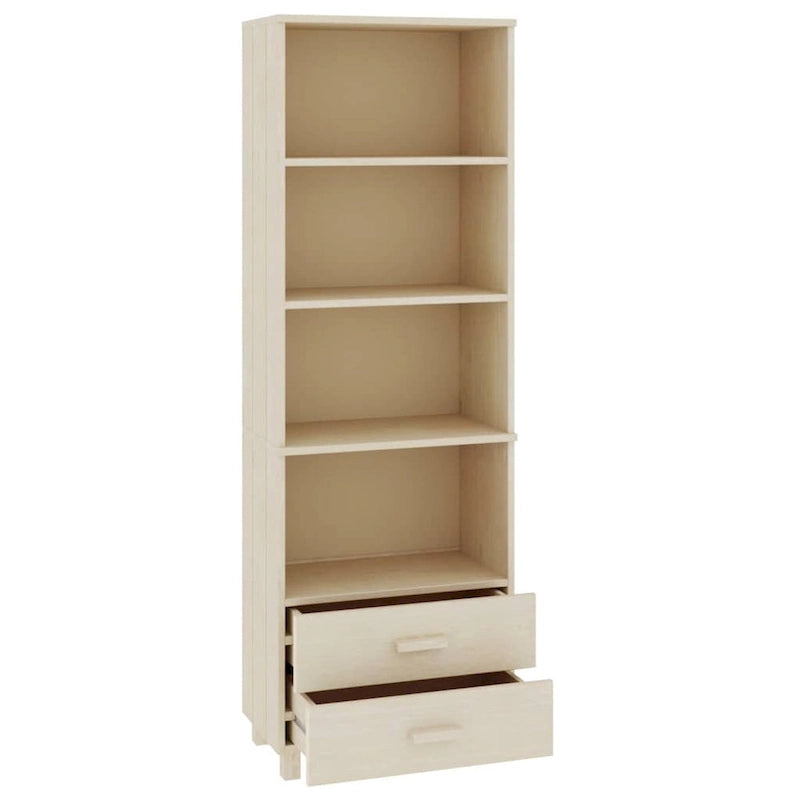 vidaXL Bibliothèque Armoire d'entrée avec rangement HAMAR Bois de pin massif - 60x35x180 cm