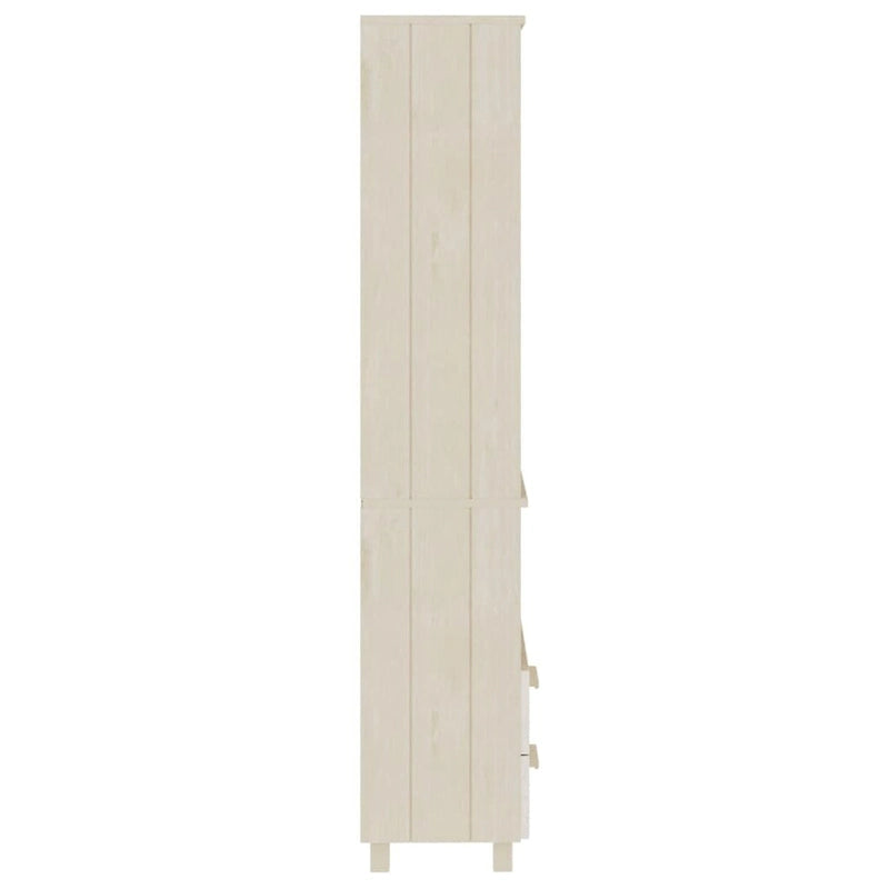 vidaXL Bibliothèque Armoire d'entrée avec rangement HAMAR Bois de pin massif - 60x35x180 cm