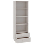 vidaXL Bibliothèque Armoire d'entrée avec rangement HAMAR Bois de pin massif - 60x35x180 cm