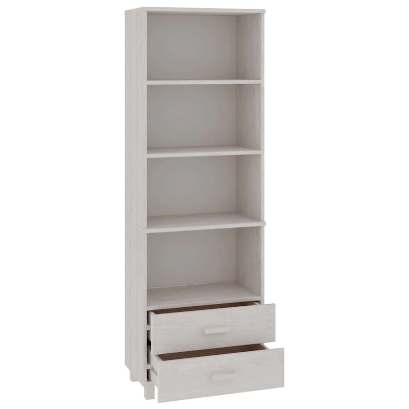 vidaXL Bibliothèque Armoire d'entrée avec rangement HAMAR Bois de pin massif - 60x35x180 cm