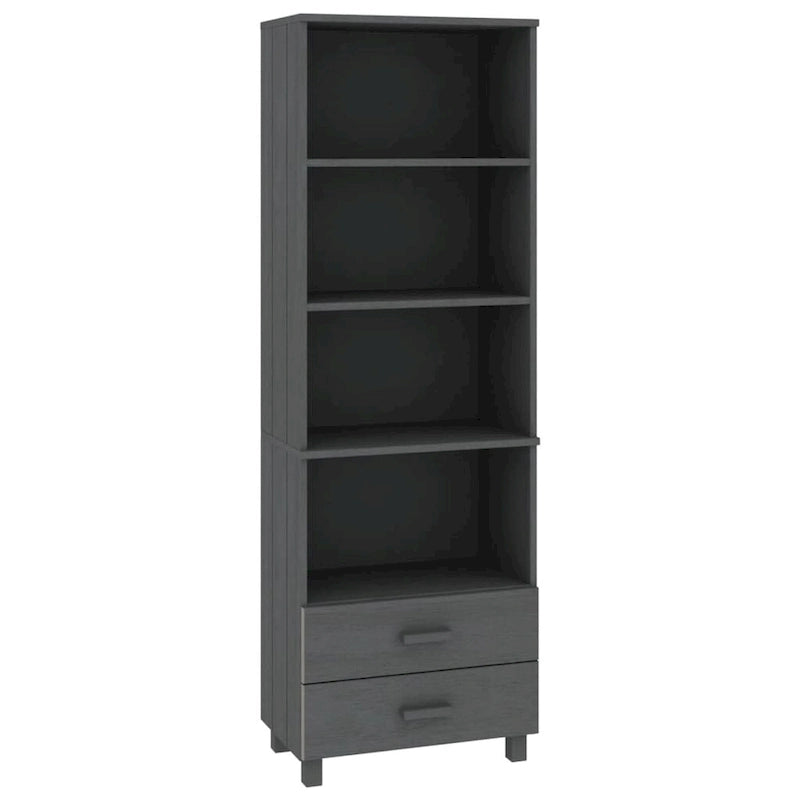 vidaXL Bibliothèque Armoire d'entrée avec rangement HAMAR Bois de pin massif - 60x35x180 cm