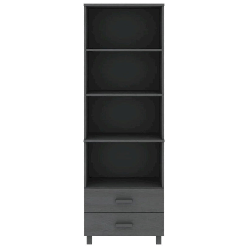 vidaXL Bibliothèque Armoire d'entrée avec rangement HAMAR Bois de pin massif - 60x35x180 cm