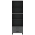 vidaXL Bibliothèque Armoire d'entrée avec rangement HAMAR Bois de pin massif - 60x35x180 cm