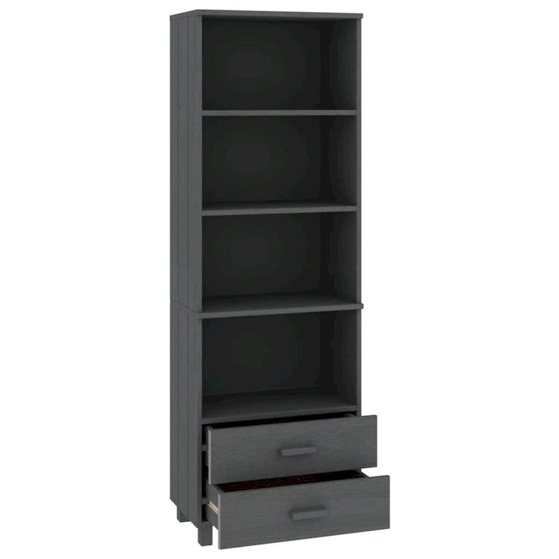 vidaXL Bibliothèque Armoire d'entrée avec rangement HAMAR Bois de pin massif - 60x35x180 cm