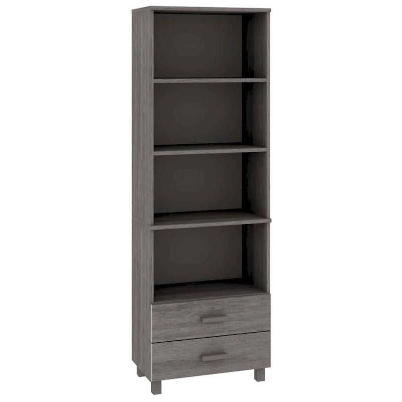 vidaXL Bibliothèque Armoire d'entrée avec rangement HAMAR Bois de pin massif - 60x35x180 cm