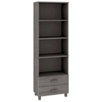 vidaXL Bibliothèque Armoire d'entrée avec rangement HAMAR Bois de pin massif - 60x35x180 cm
