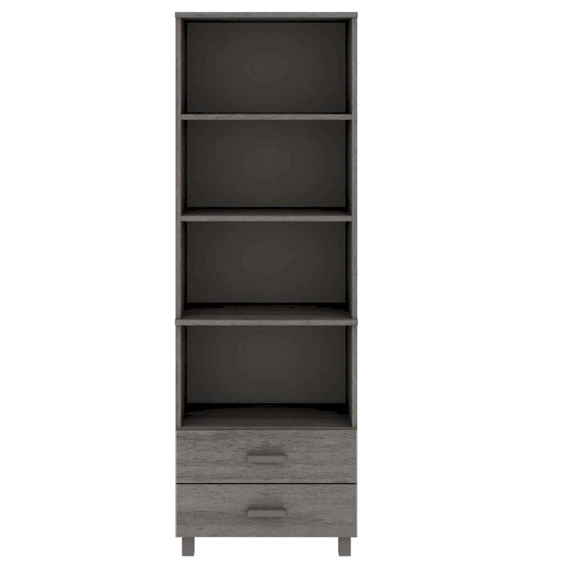vidaXL Bibliothèque Armoire d'entrée avec rangement HAMAR Bois de pin massif - 60x35x180 cm