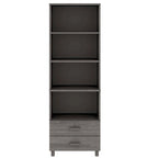 vidaXL Bibliothèque Armoire d'entrée avec rangement HAMAR Bois de pin massif - 60x35x180 cm
