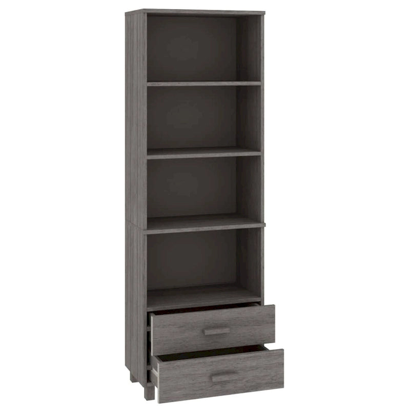 vidaXL Bibliothèque Armoire d'entrée avec rangement HAMAR Bois de pin massif - 60x35x180 cm