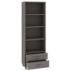 vidaXL Bibliothèque Armoire d'entrée avec rangement HAMAR Bois de pin massif - 60x35x180 cm