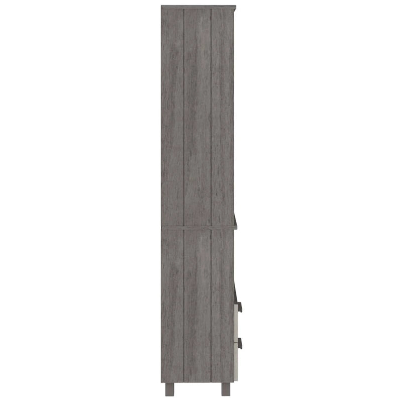 vidaXL Bibliothèque Armoire d'entrée avec rangement HAMAR Bois de pin massif - 60x35x180 cm