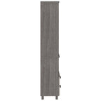 vidaXL Bibliothèque Armoire d'entrée avec rangement HAMAR Bois de pin massif - 60x35x180 cm