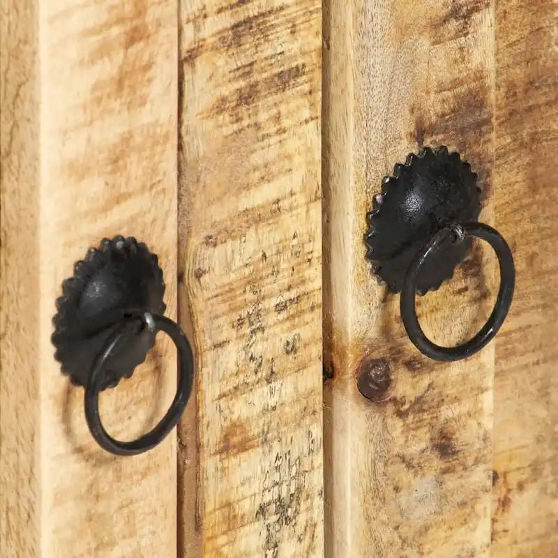 vidaXL Buffet 67,7x13,8x31,5 cm Bois de manguier massif