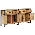 vidaXL Buffet 67,7x13,8x31,5 cm Bois de manguier massif