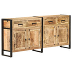 vidaXL Buffet 67,7x13,8x31,5 cm Bois de manguier massif