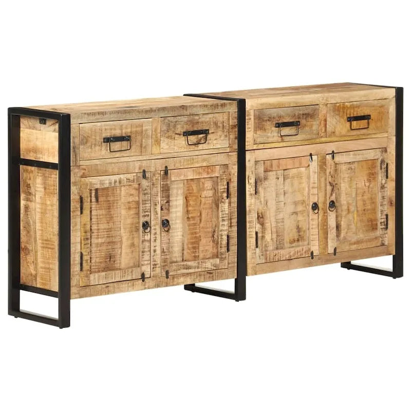 vidaXL Buffet 67,7x13,8x31,5 cm Bois de manguier massif