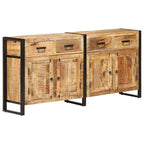 vidaXL Buffet 67,7x13,8x31,5 cm Bois de manguier massif