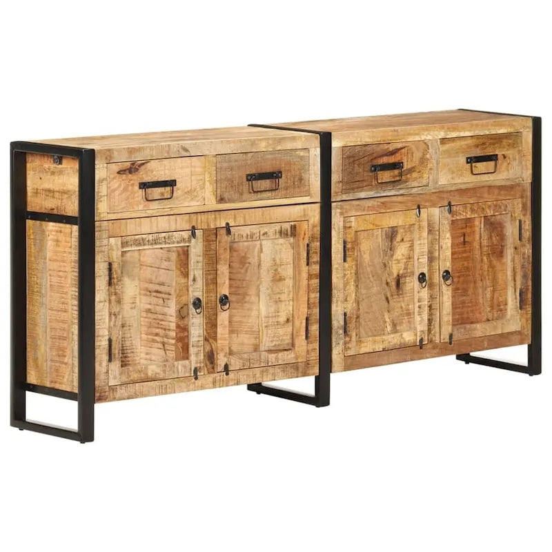 vidaXL Buffet 67,7x13,8x31,5 cm Bois de manguier massif
