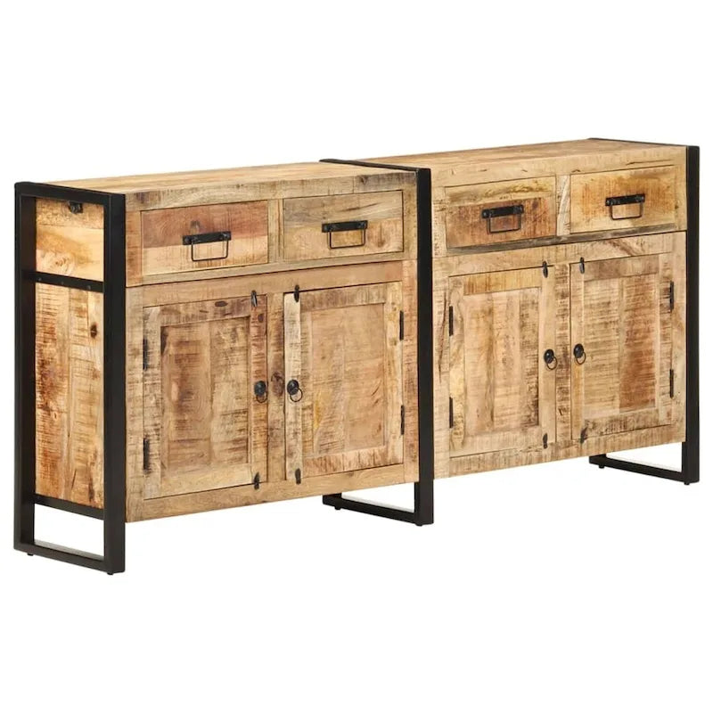 vidaXL Buffet 67,7x13,8x31,5 cm Bois de manguier massif