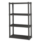 Étagère durable 4 niveaux Sterilite en plastique, intérieur/extérieur, gris, paquet de 2 – Lot de 2