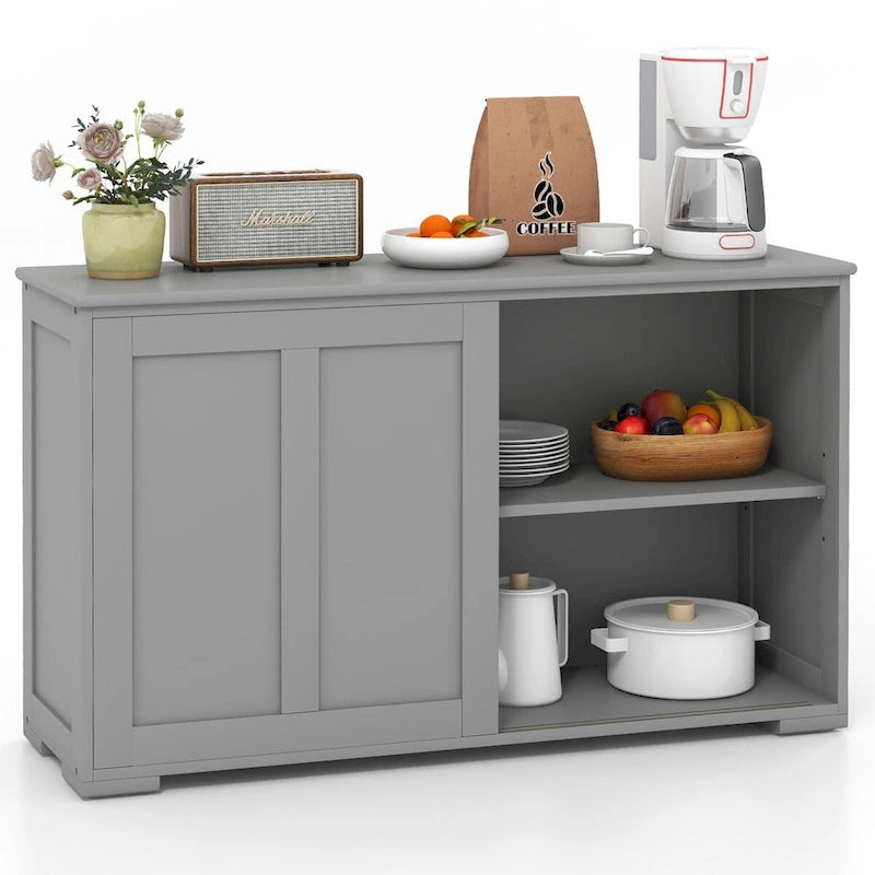 Meuble de rangement de cuisine empilable antique avec étagère réglable en hauteur - 42 x 13 x 23,5 (L x l x H)