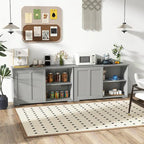 Meuble de rangement de cuisine empilable antique avec étagère réglable en hauteur - 42 x 13 x 23,5 (L x l x H)