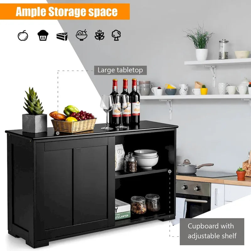 Meuble de rangement de cuisine empilable antique avec étagère réglable en hauteur - 42 x 13 x 23,5 (L x l x H)