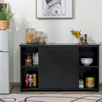 Meuble de rangement de cuisine empilable antique avec étagère réglable en hauteur - 42 x 13 x 23,5 (L x l x H)