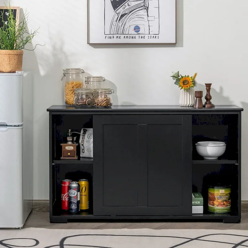 Meuble de rangement de cuisine empilable antique avec étagère réglable en hauteur - 42 x 13 x 23,5 (L x l x H)