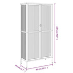 vidaXL Vaisselier haut noir 33,5x15,7x70,9 cm en verre et acier