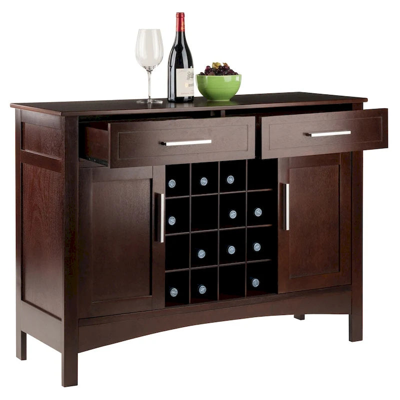 Buffet Gordon, Cappuccino - 43.7L x 16.1P x 32.2H