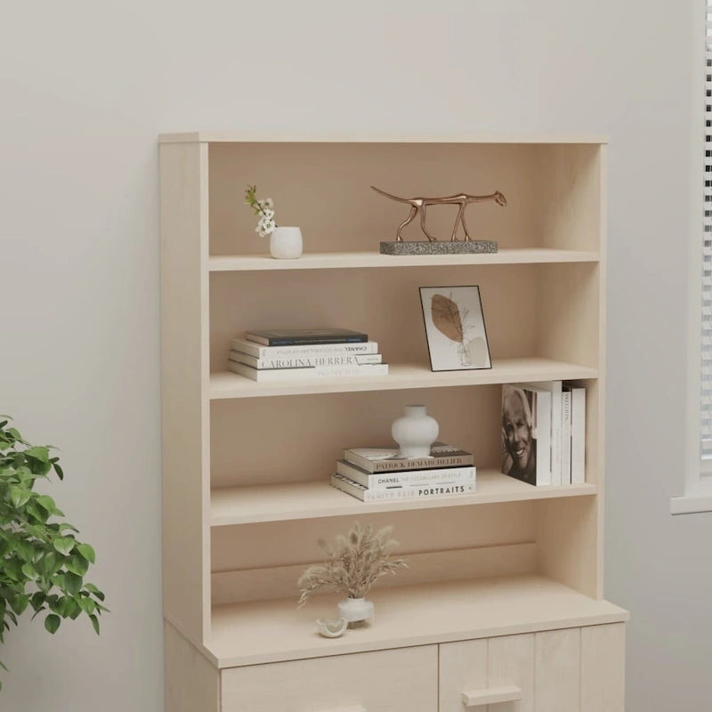 vidaXL Dessus de meuble pour buffet haut de couloir HAMAR en bois de pin massif - 90 x 30 x 100 cm